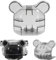 MZSX Mini 3 PRO Gimbal Protector, Copertura Dell'obiettivo Tappo Antipolvere, Copertura Gimbal, Gimbal Lens Protector per DJI Mini 3 PRO Drone Accessori, Accessori per droni Trasparenti AntiGraffio