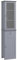 kleankin Meuble Colonne de Salle de Bain Placard Porte Acrylique 2 étagères Placard Porte 1 étagère tiroir MDF Gris