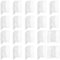 Paotxpum 20 PCS Clear Mini Plastic Hinges Acrylic Hinges Mini Hinge Transparent Plastic Hinges Continuous Piano Hinge Folding Hinge Tools for Crafts, Aquarium Lid, Cabinet, Furniture