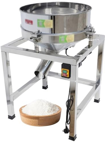 LZDOYY Electric Sieve Vibrating Screen Stainless Steel Sifter Shaker Machine Electric Sieve Electric Powder Shaker Automatic Sieve Shaker,30mesh