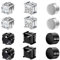6 Paar Magnet Ohrringe Herren,Fake Ohrringe,Magnet Ohrringe,Hypoallergenes Magnet Ohrringe Damen,Aufsteckbares Ohrringe Magnet,6 mm,Geeignet für Männer und Frauen