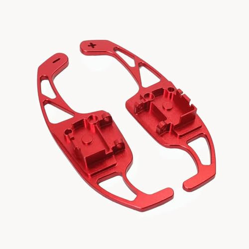 TLYSMG Auto Lenkrad Paddle Shift Extend Shifter Aufkleber Extension Shift Passt für Golf 5 MK5 V R32 für Golf 6 GTI MK6 R20 R-Red