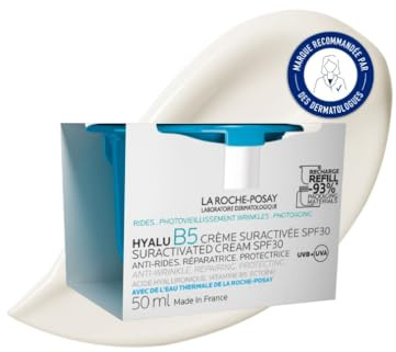 La Roche-Posay, Hyalu B5 Suractivated, Crema SPF30, Recarga, 50 ml