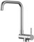 FORIOUS Robinet Cuisine, Mitigeur Cuisine avec Fonction Pivotante à 360° et Pliable, Design en Forme de L Acier Inoxydable，Poignée Unique pour l'Eau Chaude et Froide Robinet Evier, Chrome Poli