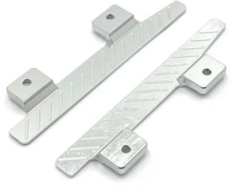 GTVNPOA RC Zubehör Für MN82 LC79 1/12 Metall Für Rock Sliders Seite Pedal Dekoration RC Auto Upgrade Teile Zubehör(Silver)