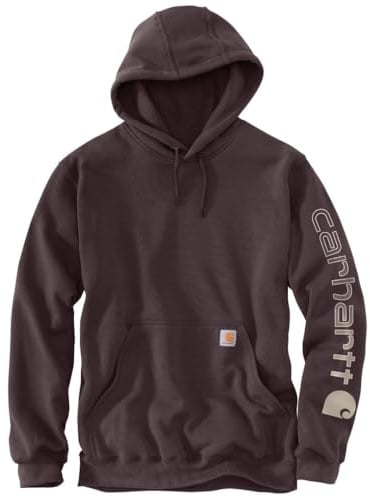 Carhartt Herren Loose Fit Midweight Logo Sleeve Graphic Sweatshirt, Dark Sepia, L EU