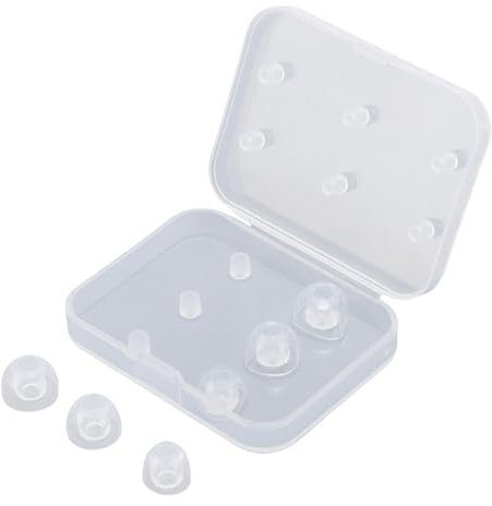 Ohrspitzen für Ohrkopfhörer, 3 Paare S M L Ohrhörer Ersatzspitzen Silikon -Ohrhörer -Spitzen -Ohrgele für Inneres Loch von 4 Mm Bis 6 Mm Ohrhörer in Ohrhörern (Transparent)