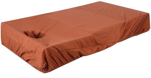 EPIGEIST Verschleißfester Spa Bettbezug mit Gesichtsloch Elastischer Massageliegenbezug 80X190cm aus Polyester Waschbares Massage Tuch für Kosmetik und Wellnessliegen
