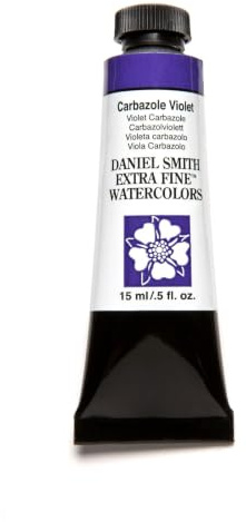 Daniel Smith Extra Fine Watercolor 15ml Paint Tube, Carbazole Violet (284600019), 0.5 Fl Oz (Pack of 1)