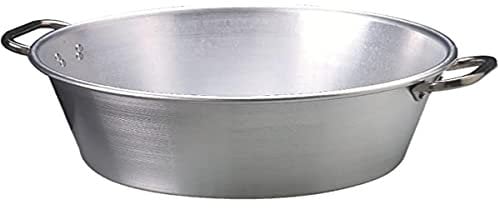 Ollas Agnelli condensación Jam Aluminio, con 2 Asas en Acero Inoxidable, 20 litros, Plata