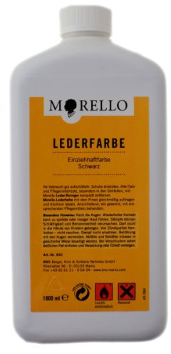 Morello Lederfarbe Einziehaftfarbe schwarz 1000ml