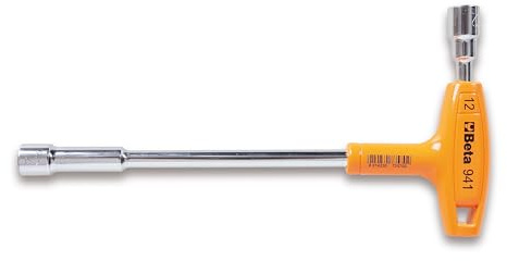 Beta 941 6-Point/12-Point T-Handle Socket Wrench, Metric 10mm x 10mm