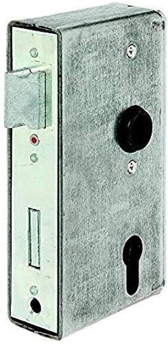 Alberts 417055 Schlosskasten | mit verzinktem Schloss | Stahl | Dornmaß 60 mm | 172 x 94 x 40 mm