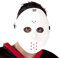 Guirca Fiestas GUI2456 - Weisse Hockeymaske, Weiß