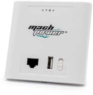 Mach Power Access Point da Incasso 2.4GHz 300Mbps, PoE 24V, Porta USB, Cloud Managed, Extender WiFi con Antenna MIMO e VLAN (WL-IWNAP24-054)