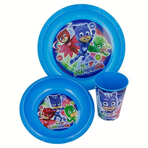PJ Masks 1910 Blister 3 Stück, Kunststoff, blau