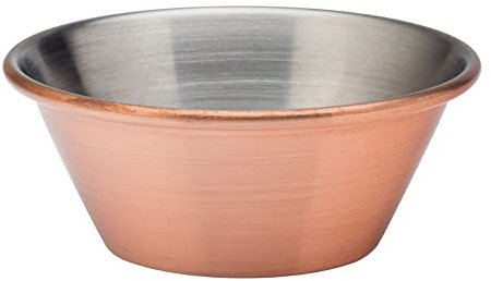 Utopia Copper Ramekin 1.5oz / 45ml - Case of 24 - Copper Sauce Pot Tableware