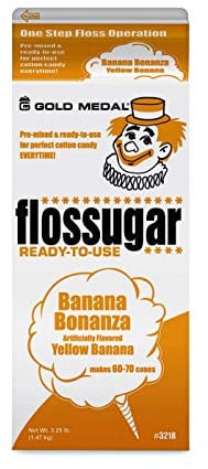 Gold Medal Candy Floss Flossugar - Ready-To-Use (Banana Bonanza)