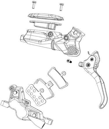 Sram G2 Guide RSC/Ultimate Montagekit Weiss/schwarz 1size