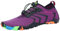 SAGUARO Scarpe da Sport Acquatici Uomo Donna Scarpette Scoglio Traspiranti Leggere Scarpe da Immersione per Piscina Spiaggia Canottaggio Mare Fiume Surf Vela Acqua Cycling, Viola, 39 EU