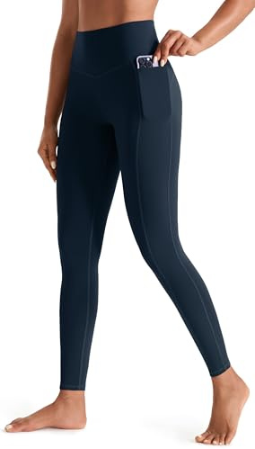 JOYSPELS Womens High Waist Gym Leggings with Pockets, Full-Length & Capri | Yoga Pants for Activewear, Workout, Running & Daily Leisure, Tummy Control, Non-See Through, 4-Way Stretch & Comfort Soft