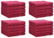 Betz 20 Stück Gästehandtücher Palermo 100% Baumwolle Größe 30x50 cm Farbe Cranberry