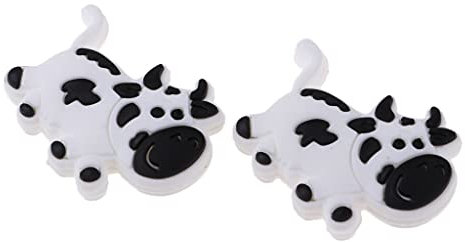 Sharplace 2 Tennisschläger Stoßdämpfer Vibrationsdämpfer, Weiße Kuh