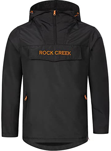 Rock Creek Übergangsjacke Herren Windbreaker H-295 | Leichte Outdoor-Bekleidung für Männer, praktische Wanderjacke für Alltag, Reisen, Freizeit und wechselhaftes Wetter