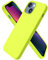 ORNARTO Compatible with iPhone 13 Mini Case 5.4, Slim Liquid Silicone 3 Layers Full Covered Soft Gel Rubber Case Cover 5.4 inch-Fluorescent Yellow