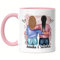 Kiddle-Design Meilleure amie Tasse Rose Personnalisée Nom Cadeau Anniversaire Amitié Meilleure amie Cadeau à personnaliser