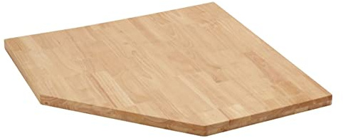 BUNKER 33210 Modular Hardwood Worktop for Corner Cabinet, 865mm