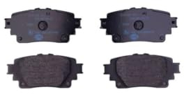 HELLA 8DB 355 040-121 Brake pad set - prepared for wear warning indicator - T2857 - for e.g. LEXUS/SUZUKI/TOYOTA