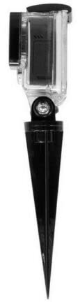 Kood Ground Spike Mount for GoPro Action Cameras, 2 Piece Ground, Mud, Sand One section Spike & Action Camera Mount