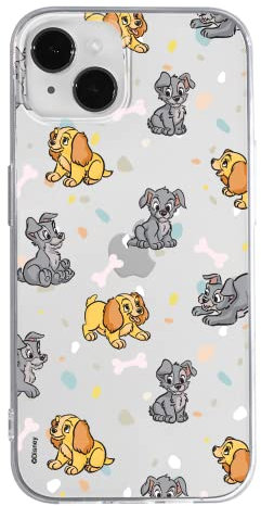 ERT GROUP mobile phone case for Apple Iphone 14 PLUS original and officially Licensed Disney pattern Lady and the Tramp 002 optimally adapted to the shape of the mobile phone, partially transparent