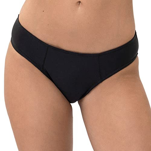 reslip - Menstruationsslip - S - Farbe Schwarz - Menstruationsunterwäsche für normalen Blutfluss - Nimmt bis zu 50 ml auf - Waschbar und wiederverwendbar - Diskret und bequem - 1 Stück