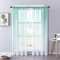 KIDEXO Tüllvorhänge mit Farbverlauf, Mehrfarbig, für Wohnzimmer, Schlafzimmer, Organza-Voile-Vorhang, Fensterbehandlung, Heimdekoration, Vorhänge, Seeblau, W100 x 250 cm, 1 Stück,5. Multifunktional