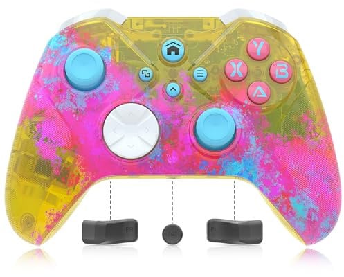 Bonacell [Need to Upgrade Wireless Controller für Xbox one s/x Pc mit WiFi/Programmierung/Vibration/3.5 mm Audio/Turbo/6-Achsen-Gyroskop Kompatibel mit PC/Android/ios