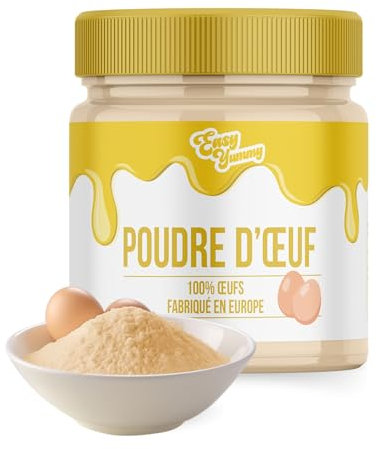 EASY YUMMY - Œuf entier en poudre pour la cuisine (500g), 100% d'œuf en poudre