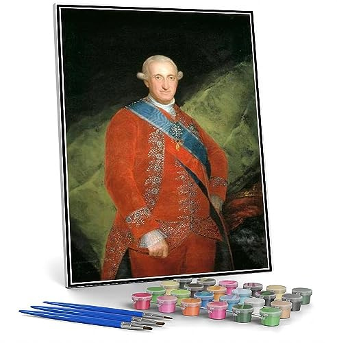 Pintura por números para adultos Retrato de charle iv de España Pintura por Francisco Goya Arts Craft para decoración de pared del hogar