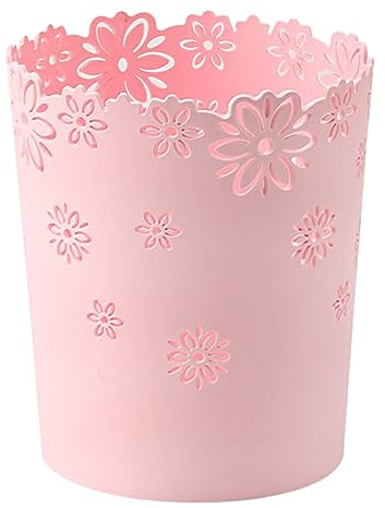 Allayu Lightweight Anti-scratch Trash Bin Thick And Durable For Home Or Office Safe And Healthy. Multiple Specifications, pink, medium-sized