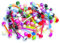 JRYXDS 40 Pièces Ongle De La Langue Acrylique Piercing Langue Piercing Femmes Mélange Des Couleurs Aléatoires