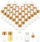 APACALI 100PCS 3ml Dropper Bottle, Mini Pipette Dropper Bottle, Glass Dropper Bottles, Empty Dropper Bottles with Gold Caps, Oil dropper Bottle for Essential Oil Perfume Liquid
