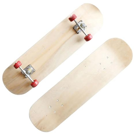 MagiDeal Leeres Skateboard-Deck, Kunst-Malbrett, Kreativitätsentwicklung für Kinder, 72 cm mit Rad