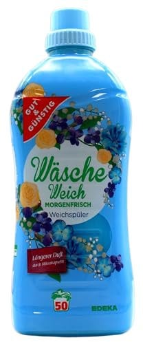 Edeka Gut & Günstig Wäsche Weich Morgenfrisch Weichspüler, 6er Pack (6 x 1,5 l)