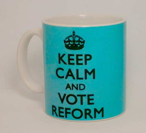 Keep Calm and Vote Reform Ceramic Mug Nigel Farage Gift