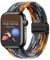 Hinnwer Geflochten Armband für Apple Watch Armband 42mm 38mm 40mm 41mm Damen Herren, Elastisch Nylon Stoff Band mit Magnetisch Verschluss für iWatch SE 2 SE Series 10 9 8 7 6 5 4 3 2 1 Bunt