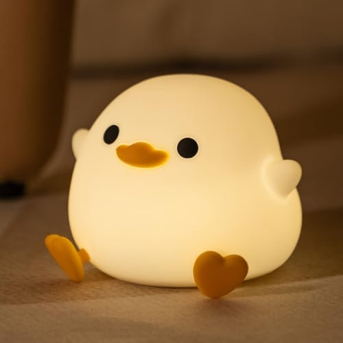 JMG-Myratts Night Light for Kids, Cute Soft Silicone Dodo Duck Lamp, Dimmable Nursery Portable Duck Kawaii Lamps, Bedside Lamp for Baby Toddler Adult[Energy Class G](Dodo Duck)