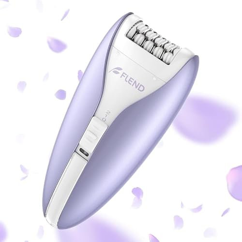Epilierer Damen Gesicht, Epilierer Frauen mit 2 Geschwindigkeiten, Epilierer Damen mit LED-Licht zur Nass- und Trockenhaarentfernung im Gesicht, am Körper, unter den Armen, im Bikini und an den Beinen