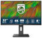 Philips 32B1N3800 - Monitor UHD da 32 pollici, altezza regolabile, altoparlanti (3840x2160, 60 Hz, HDMI, DisplayPort, Hub USB) nero