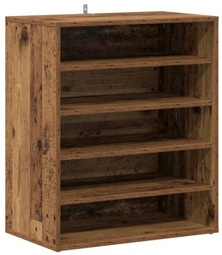 vidaXL Schuhregal Altholz-Optik 60x35x70 cm Holzwerkstoff